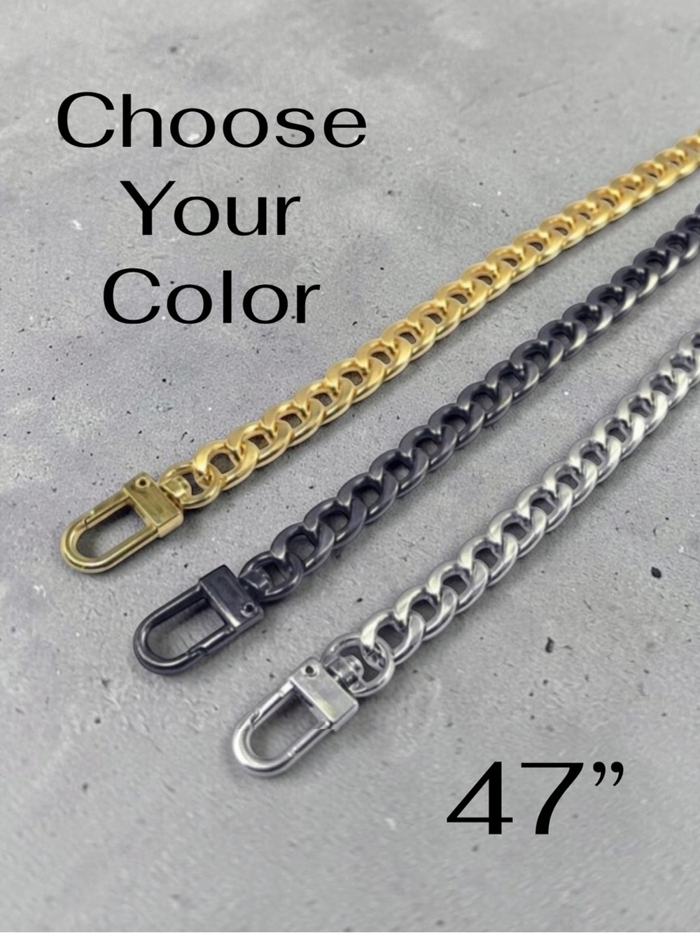 47” Replacement Chain for Handbags